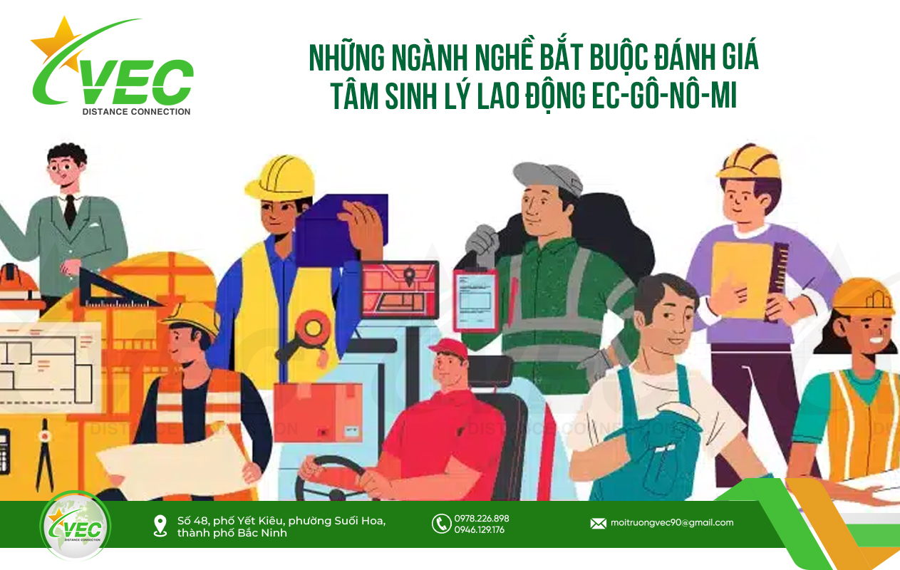 Những Ngành Nghề Bắt Buộc Đánh Giá Tâm Sinh Lý Lao Động Ec-gô-nô-mi